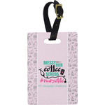 Nursing Quotes Plastic Luggage Tag - Rectangular w/ Name or Text