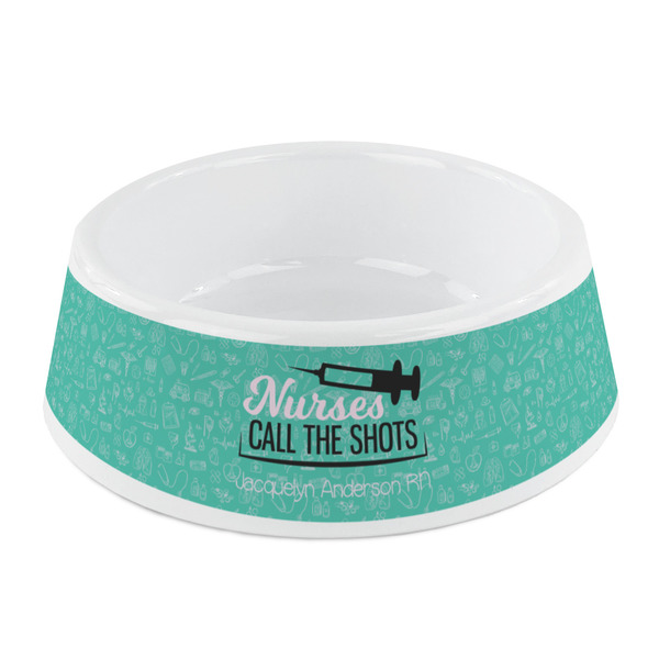 Custom Nursing Quotes Plastic Dog Bowl - Small (Personalized)