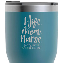 Nursing Quotes RTIC Tumbler - Dark Teal - Laser Engraved - Double-Sided (Personalized)