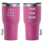 Nursing Quotes RTIC Tumbler - Magenta - Laser Engraved - Double-Sided (Personalized)