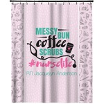 Nursing Quotes Extra Long Shower Curtain - 70"x84" (Personalized)