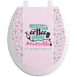 Nursing Quotes Toilet Seat Decal - Round (Personalized)