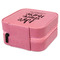 Nursing Quotes Travel Jewelry Boxes - Leather - Pink - View from Rear