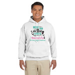 Nursing Quotes Hoodie - White - Large (Personalized)