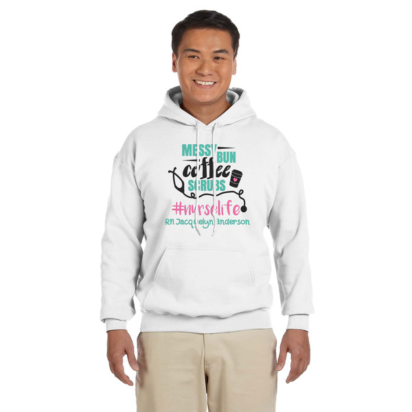 Custom Nursing Quotes Hoodie - White - 3XL (Personalized)