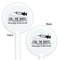 Nursing Quotes White Plastic 5.5" Stir Stick - Double Sided - Round - Front & Back