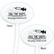 Nursing Quotes White Plastic 7" Stir Stick - Double Sided - Oval - Front & Back