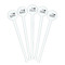 Nursing Quotes White Plastic 7" Stir Stick - Round - Fan View