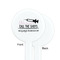 Nursing Quotes White Plastic 7" Stir Stick - Single Sided - Round - Front & Back