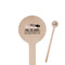 Nursing Quotes Wooden 7.5" Stir Stick - Round - Closeup