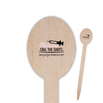 Nursing Quotes Oval Wooden Food Picks - Double Sided (Personalized)