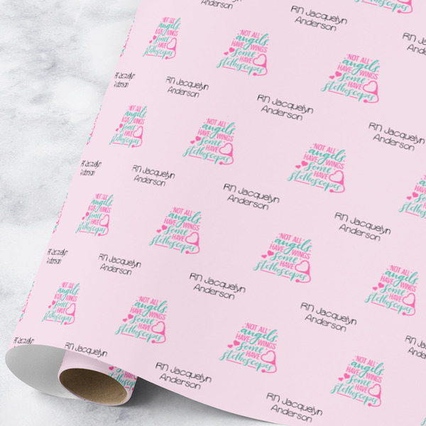 Custom Nursing Quotes Wrapping Paper Roll - Large (Personalized)