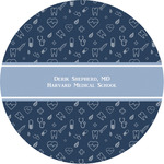 Medical Doctor Multipurpose Round Labels - 3" (Personalized)