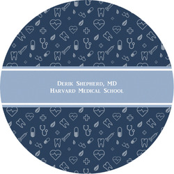 Medical Doctor Multipurpose Round Labels - Custom Sized (Personalized)