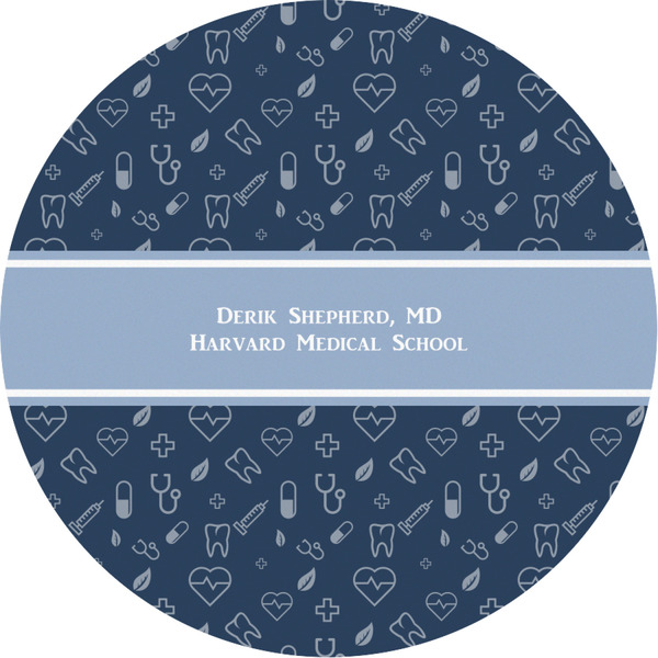 Custom Medical Doctor Multipurpose Round Labels - Custom Sized (Personalized)