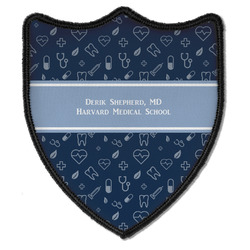 Medical Doctor Iron On Shield Patch B w/ Name or Text