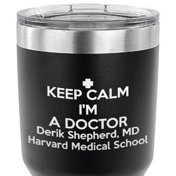 Medical Doctor 30 oz Stainless Steel Tumbler - Black - Single Sided (Personalized)
