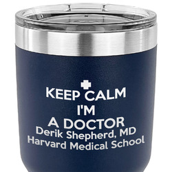 Medical Doctor 30 oz Stainless Steel Tumbler - Navy - Single Sided (Personalized)