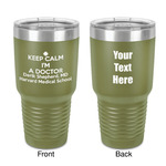 Medical Doctor 30 oz Stainless Steel Tumbler - Olive - Double-Sided (Personalized)