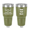 Medical Doctor 30 oz Stainless Steel Ringneck Tumbler - Olive - Double Sided - Front & Back