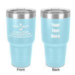 Medical Doctor 30 oz Stainless Steel Tumbler - Teal - Double-Sided (Personalized)