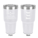 Medical Doctor 30 oz Stainless Steel Tumbler - White - Double-Sided (Personalized)