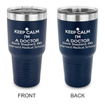 Medical Doctor 30 oz Stainless Steel Tumbler - Navy - Double Sided (Personalized)