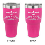 Medical Doctor 30 oz Stainless Steel Tumbler - Pink - Double Sided (Personalized)