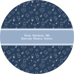 Medical Doctor Multipurpose Round Labels - 5" (Personalized)