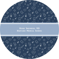 Medical Doctor Multipurpose Round Labels - 5" (Personalized)