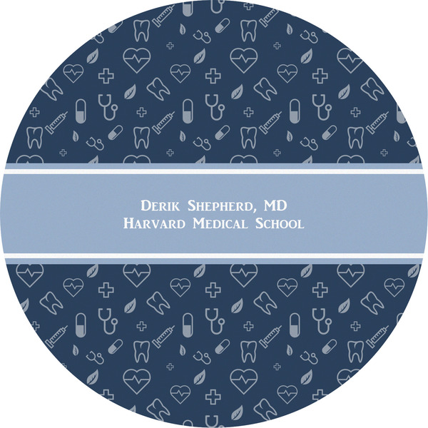 Custom Medical Doctor Multipurpose Round Labels - 5" (Personalized)