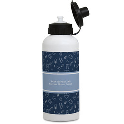 Medical Doctor Water Bottles - Aluminum - 20 oz - White (Personalized)