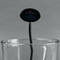 Medical Doctor Black Plastic 7" Stir Stick - Oval - Main