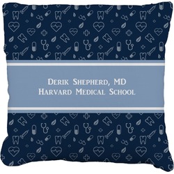 Medical Doctor Faux-Linen Throw Pillow 18" (Personalized)