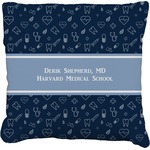 Medical Doctor Faux-Linen Throw Pillow 20" (Personalized)