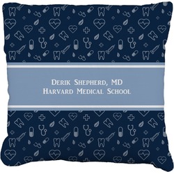 Medical Doctor Faux-Linen Throw Pillow 20" (Personalized)