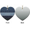 Medical Doctor Ceramic Flat Ornament - Heart Front & Back (APPROVAL)