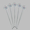 Medical Doctor Clear Plastic 7" Stir Stick - Round - Fan View