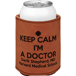 Medical Doctor Leatherette Can Sleeve - Single Sided (Personalized)