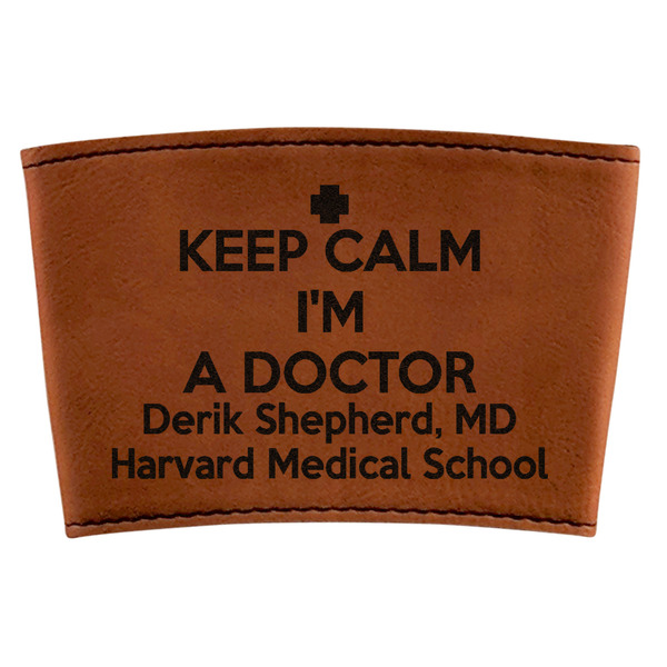 Custom Medical Doctor Leatherette Cup Sleeve (Personalized)