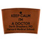 Medical Doctor Cognac Leatherette Mug Sleeve - Flat