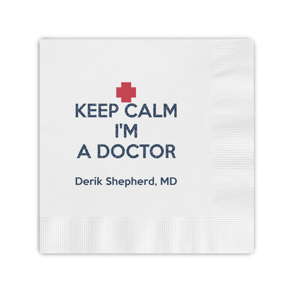 Custom Medical Doctor Coined Cocktail Napkins (Personalized)