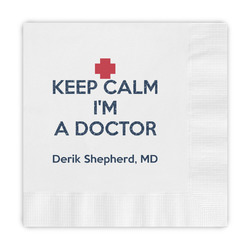 Medical Doctor Embossed Decorative Napkins (Personalized)