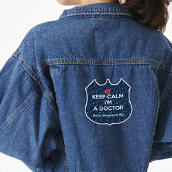 Medical Doctor Twill Iron On Patch - Custom Shape - X-Large - Set of 4 (Personalized)