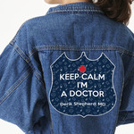 Medical Doctor Twill Iron On Patch - Custom Shape - 3XL (Personalized)