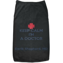 Medical Doctor Black Pet Shirt - XL (Personalized)