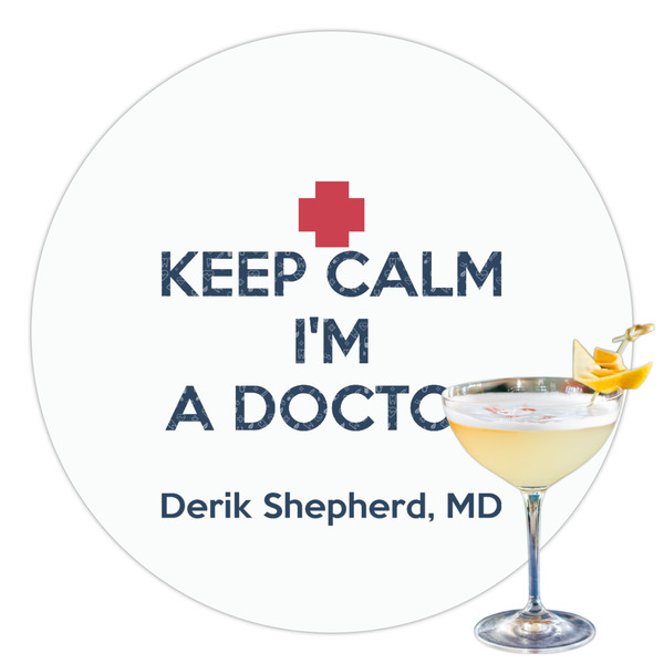 Custom Medical Doctor Printed Drink Topper - 3.5" (Personalized)