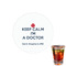 Medical Doctor Drink Topper - XSmall - Single with Drink