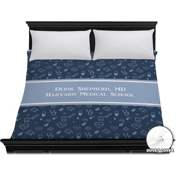 Custom Medical Doctor Duvet Cover - King (Personalized)