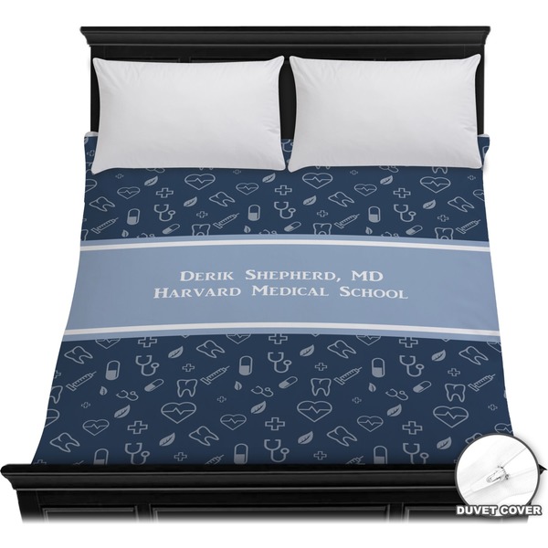 Custom Medical Doctor Duvet Cover - Full / Queen (Personalized)